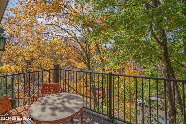 view of balcony