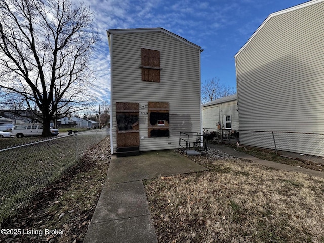 view of rear view of property