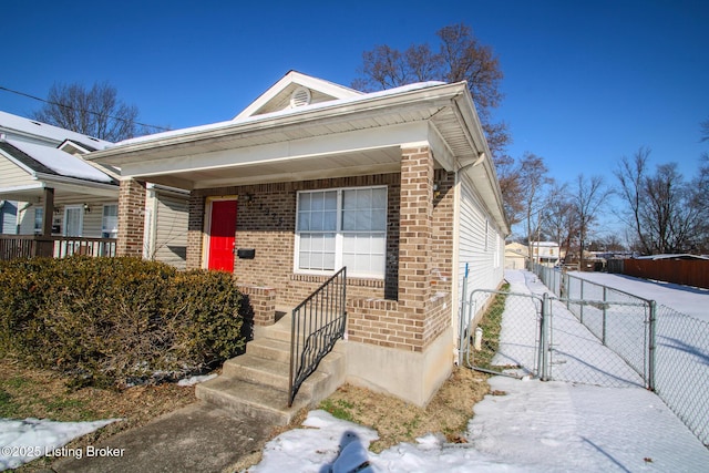 view of front of home with a porch