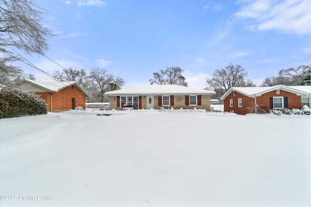 view of ranch-style home