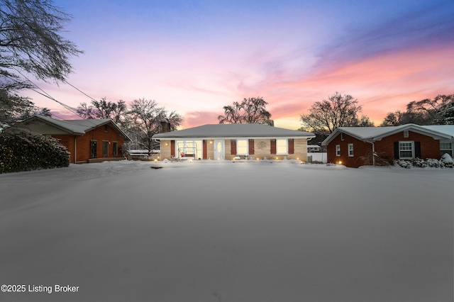 view of ranch-style home