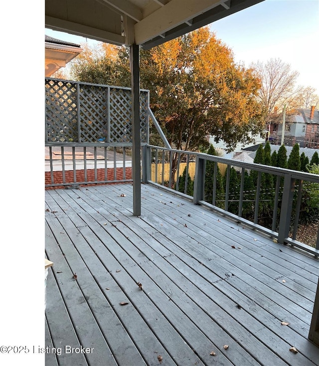 view of wooden terrace