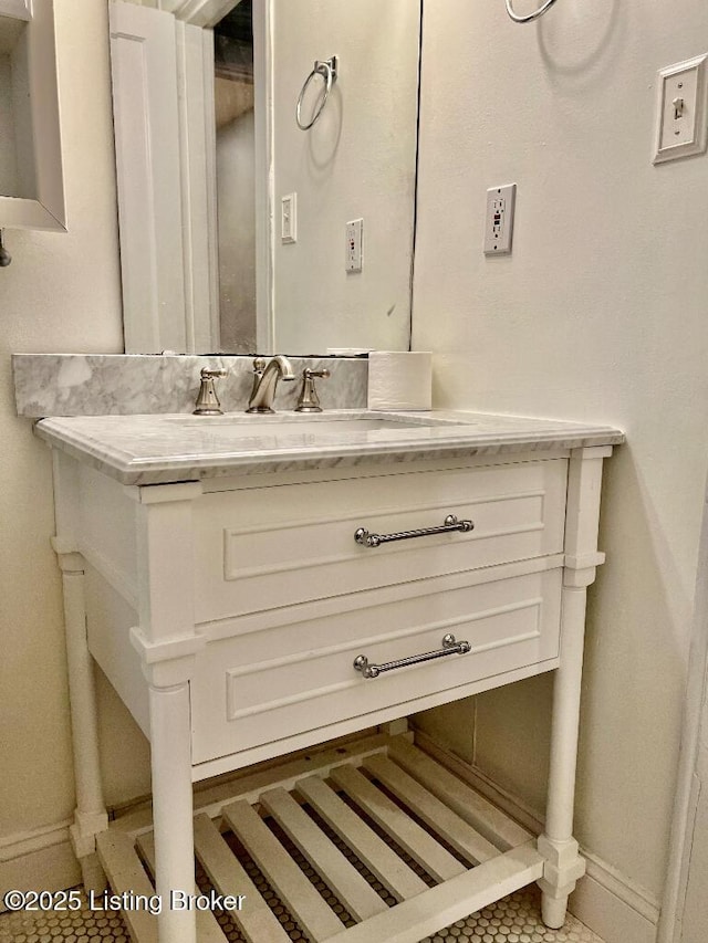 bathroom with vanity