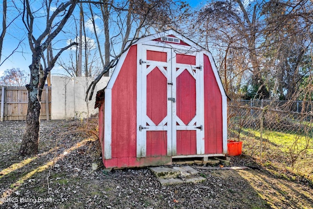 view of outbuilding