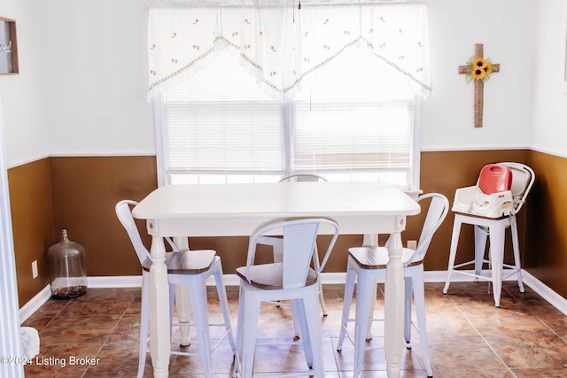 view of dining room