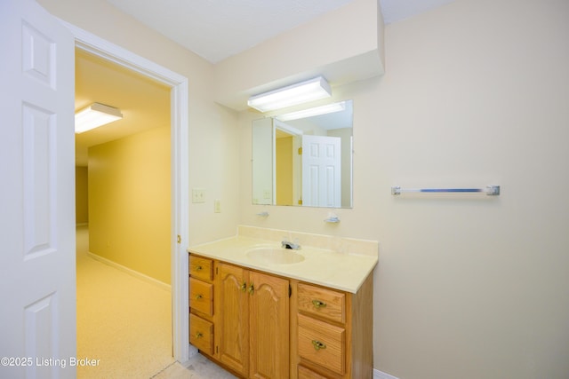 bathroom with vanity