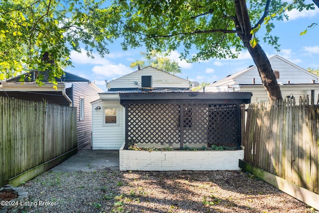 view of rear view of property