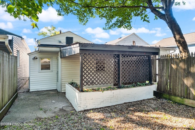 view of rear view of property