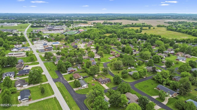 102 Eastland Dr, Bardstown, KY 40004 - aerial overview of property's location with nearby suburban area