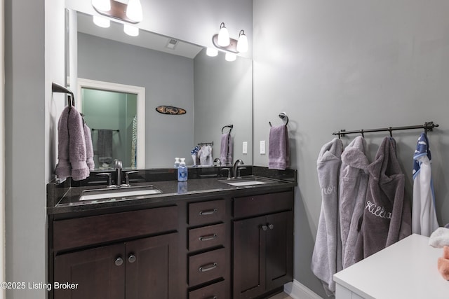 bathroom with vanity