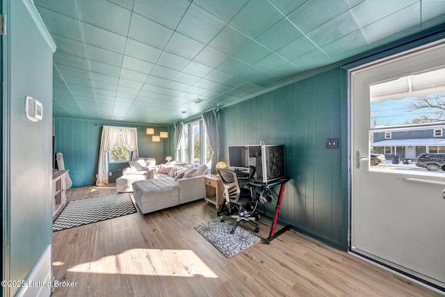 bedroom featuring light hardwood / wood-style floors