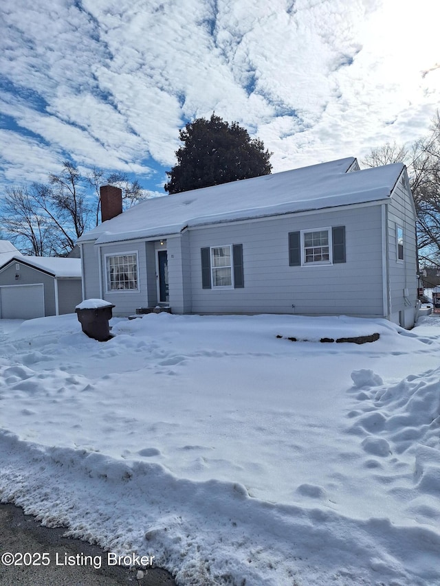 view of front of home