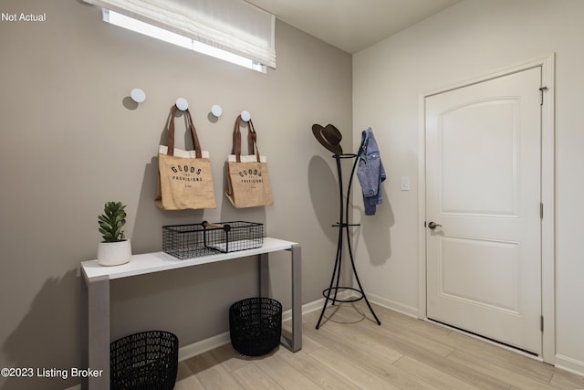 interior space featuring light wood-type flooring