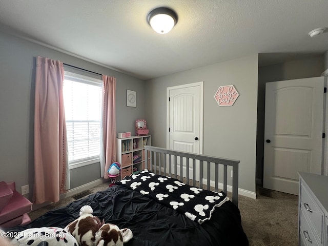 bedroom featuring carpet