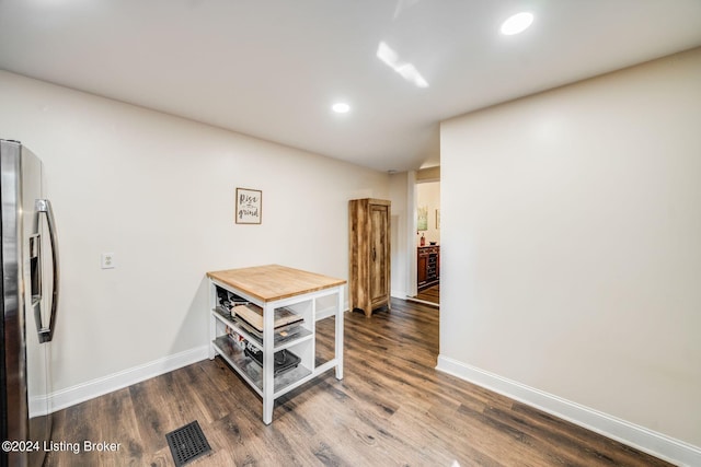 interior space featuring hardwood / wood-style floors