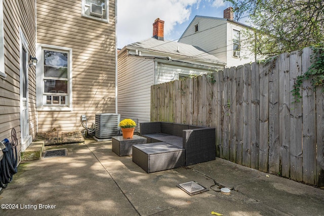 view of patio with outdoor lounge area