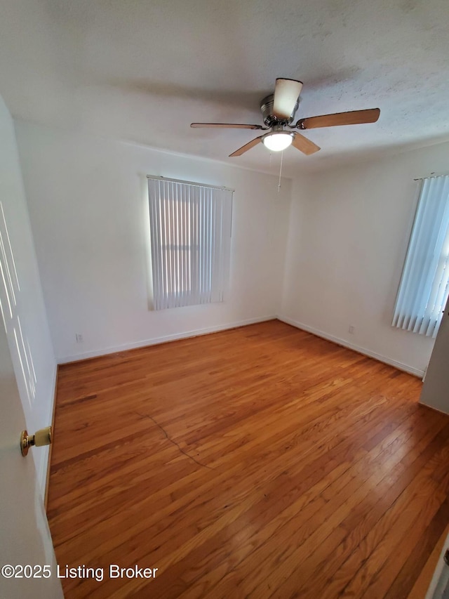 unfurnished room featuring light hardwood / wood-style flooring