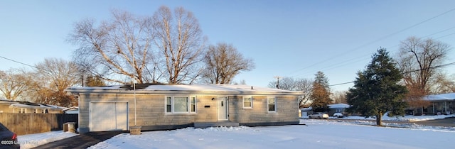 view of front of house featuring a garage