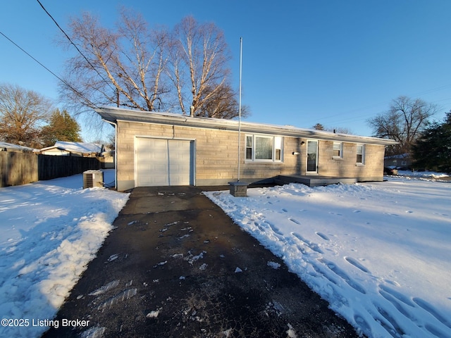 view of front of house featuring a garage