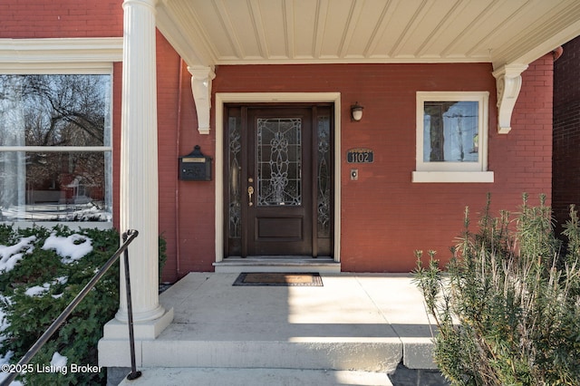 view of entrance to property