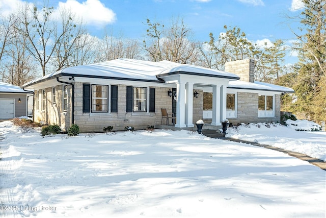 view of front of home