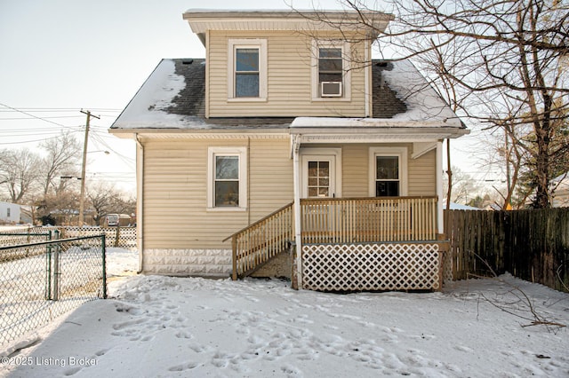 exterior space with a porch