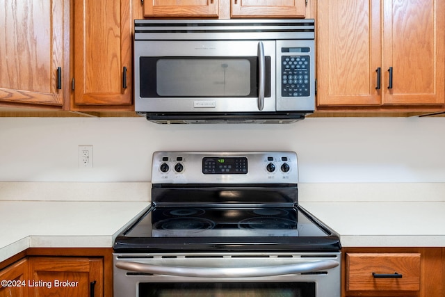 kitchen featuring appliances with stainless steel finishes