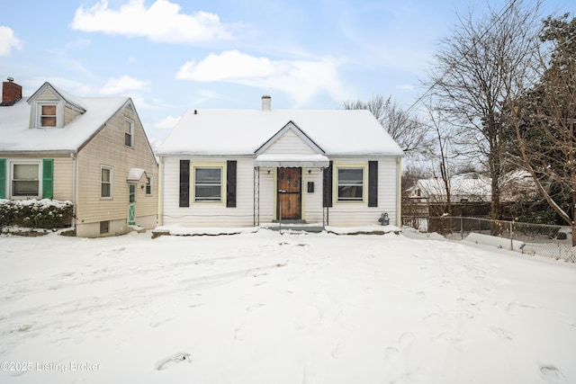 view of front of house