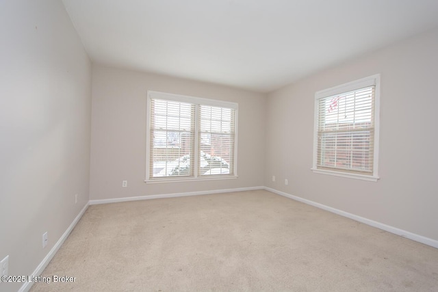 view of carpeted empty room