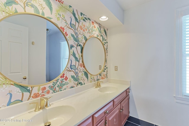 bathroom with vanity