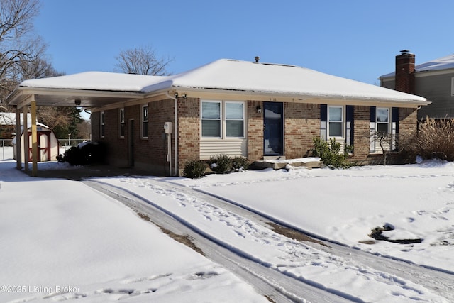 view of ranch-style house