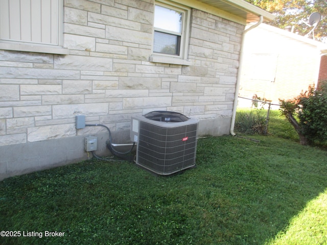 exterior details with central AC unit