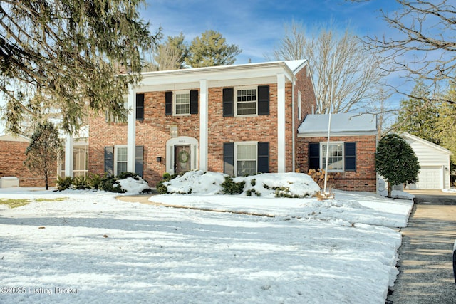 view of greek revival inspired property