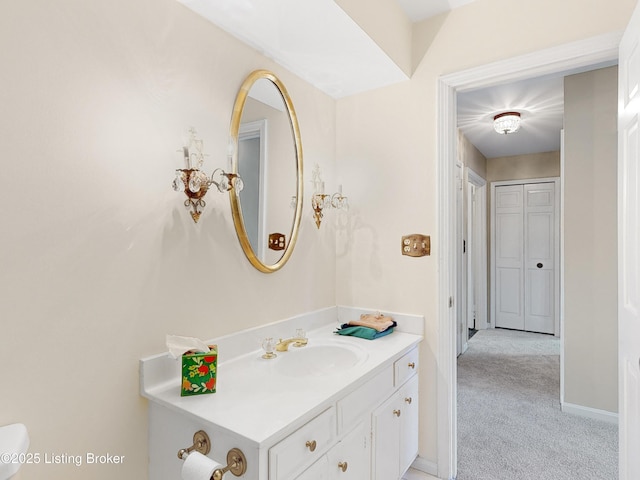 bathroom with vanity