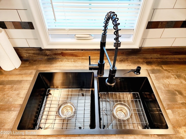 interior details with sink