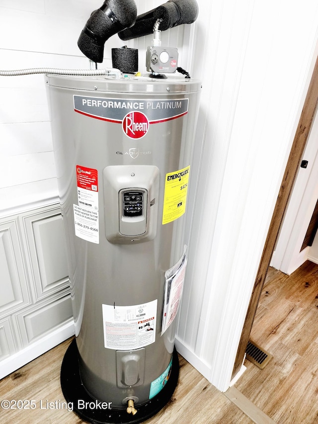 utilities featuring electric water heater