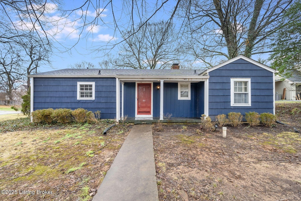 view of ranch-style home