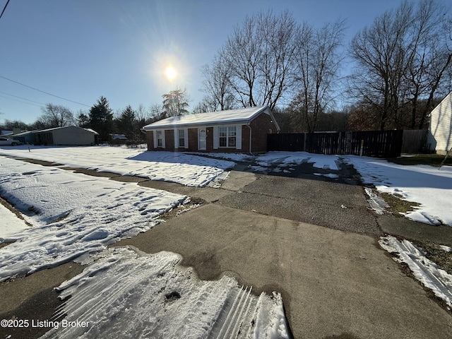 view of front of property