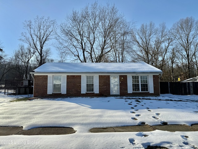 view of front of property