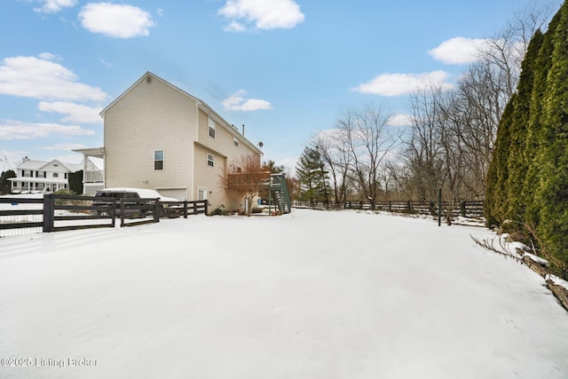 exterior space with a wooden deck