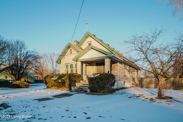 view of front of house