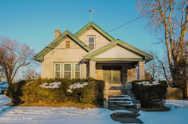 view of front of property