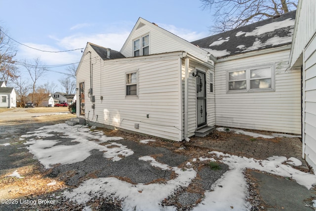 view of back of property