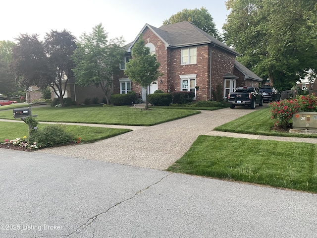 view of home's exterior featuring a yard