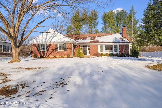 view of ranch-style home