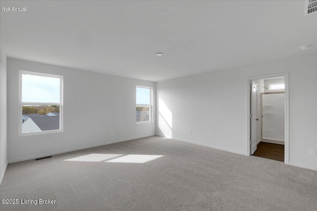 empty room featuring carpet floors