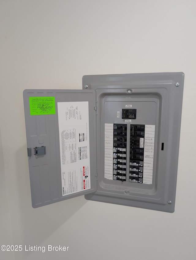 utility room with electric panel