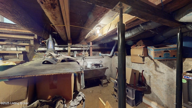 view of attic