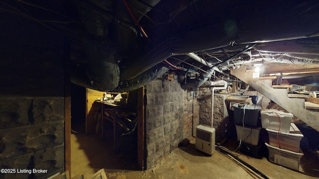 view of basement