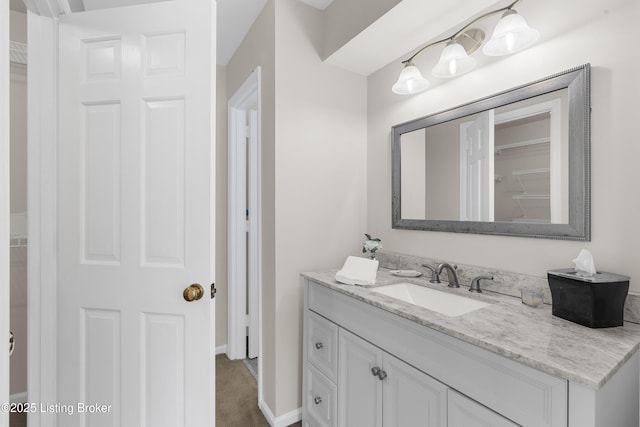 bathroom featuring vanity